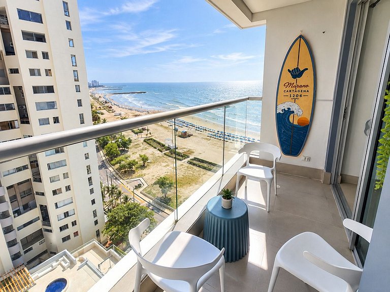 Murano Elite 1204 Frente a la Playa, Vista al Mar, Bocagrand